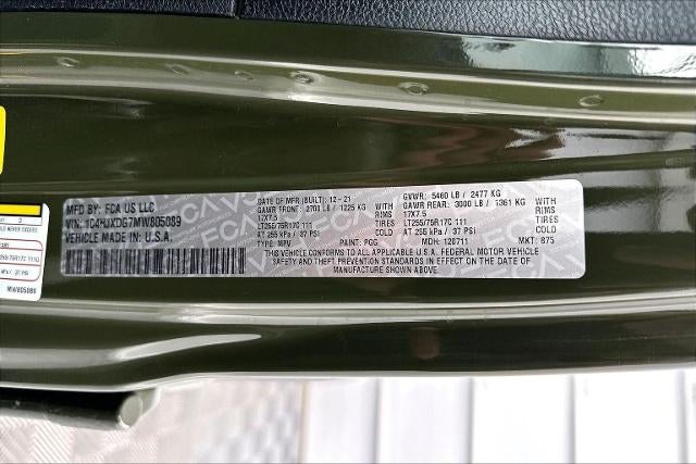 2021 Jeep Wrangler Unlimited Willys Sport