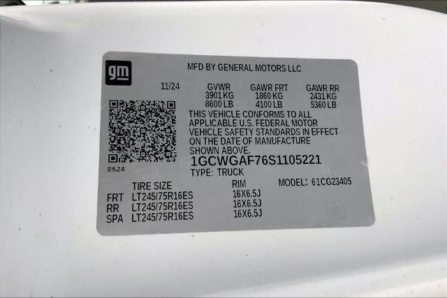 2025 Chevrolet Express Cargo 2500 Base