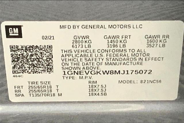 2021 Chevrolet Traverse LT Cloth