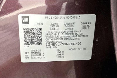 2024 Chevrolet Traverse RS