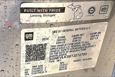 2026 Chevrolet Traverse RS