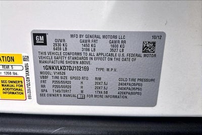 2013 Chevrolet Traverse LTZ