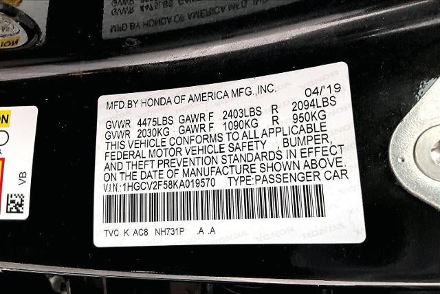 2019 Honda Accord Sedan EX-L 2.0T