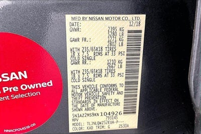 2019 Nissan Murano SV