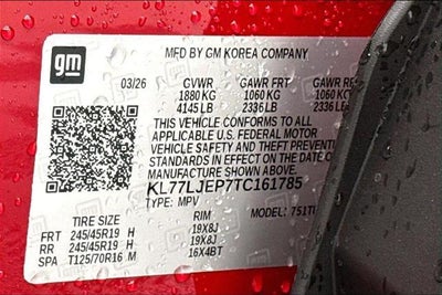 2026 Chevrolet Trax 2RS